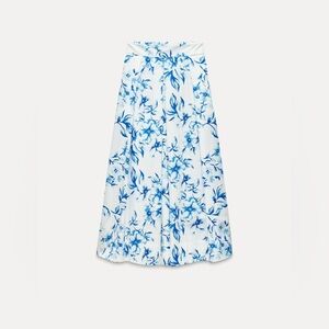 Zara printed poplin midi skirt 7484/152